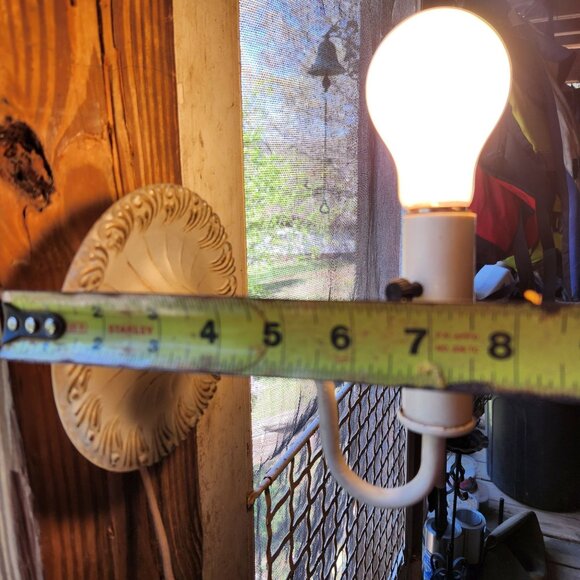 Rare Vintage Art Nouveau Hanging or table top plug in Sconce Light Fixture With - Picture 5 of 16